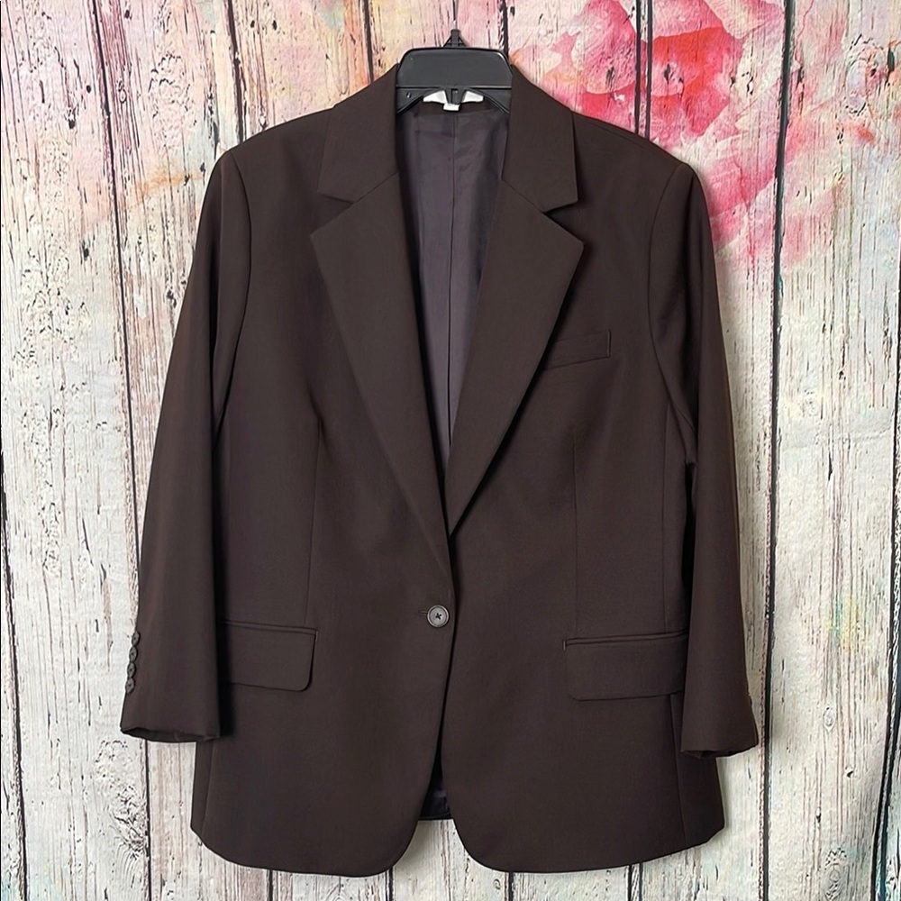 Banana Republic Brown Wool Blazer 14p